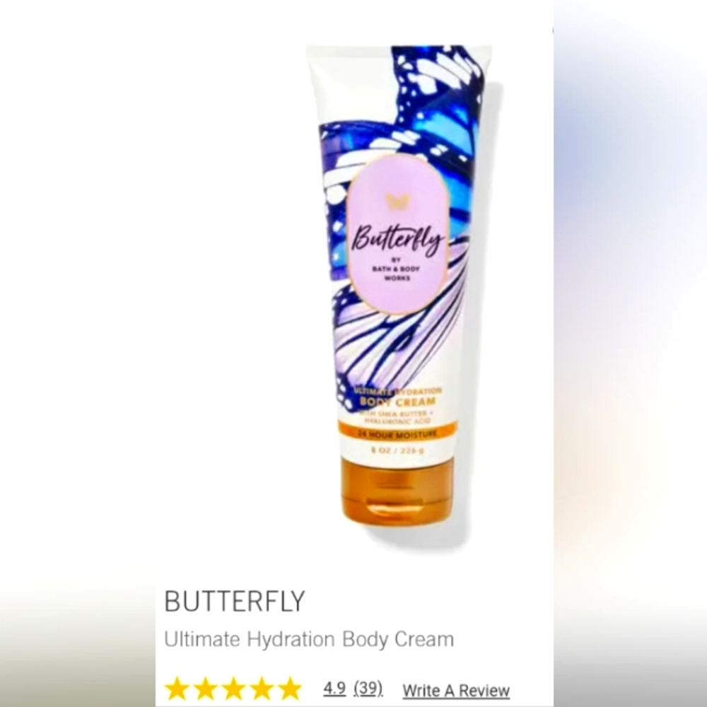 🦋Bath & Body Works "Butterfly" Ultimate Hydration Body Cream 🦋